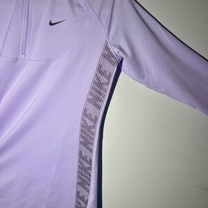 Nike Women’s Purple 1/4 Wicking Running Top Long Sleeve